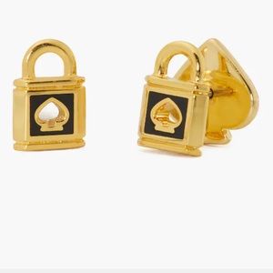 Kate spade Lock And Spade Enamel Studs